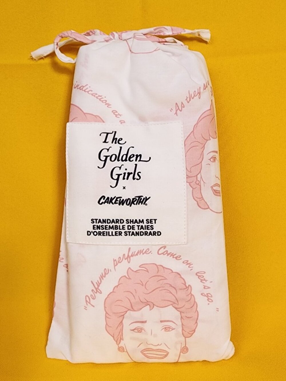 Cakeworthy the Golden Girls Standard Sham Set of 2 Pillow Case AOP Cotton NEW